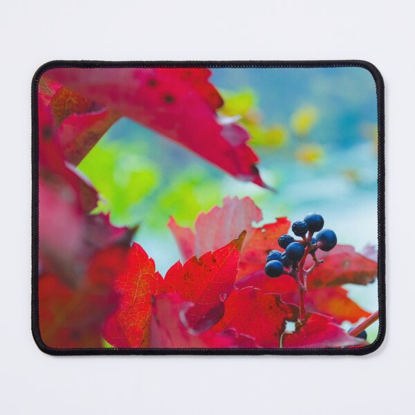 Item preview, Nature’s Fall Canvas: Vivid Red and Green designed and sold by NatsVision.