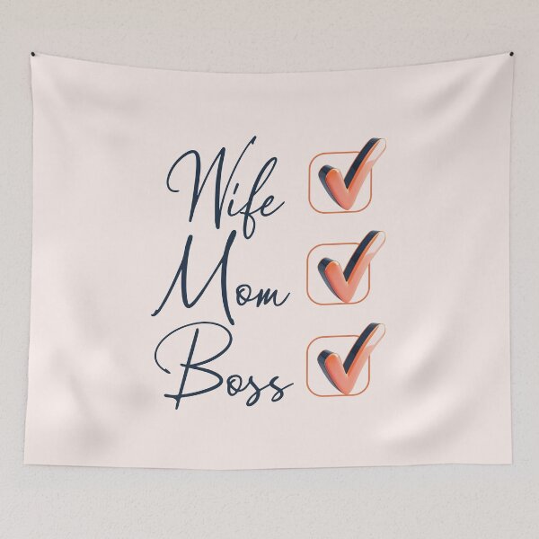 Item preview, Wife, Mom, Boss designed and sold by InspireGlow.