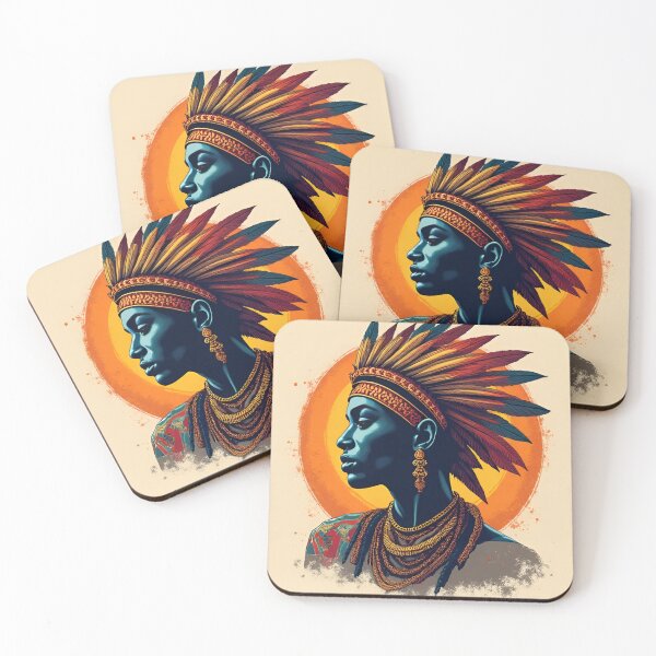 Item preview, Woman wearing a feather crown designed and sold by KwangCB.