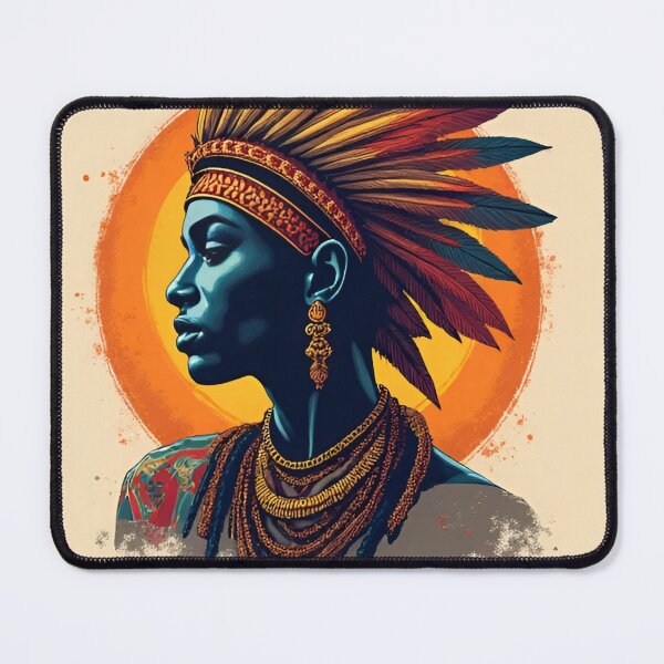 Item preview, Woman wearing a feather crown designed and sold by KwangCB.
