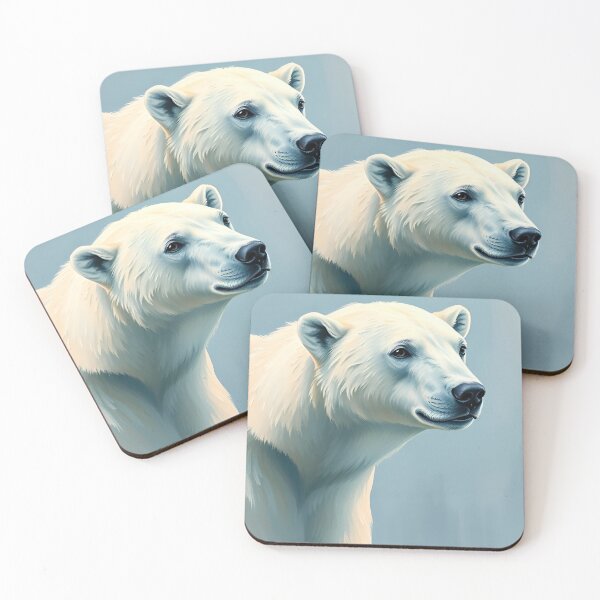 Item preview, Polar Bear Painting Style Arctic Nature Wildlife Conservation designed and sold by kakarikihill.