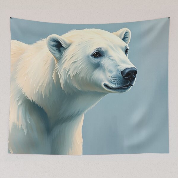 Item preview, Polar Bear Painting Style Arctic Nature Wildlife Conservation designed and sold by kakarikihill.