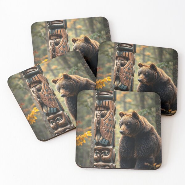 Item preview, Gentle Grizzly Bear by Totem Pole designed and sold by Skye Ryan-Evans.