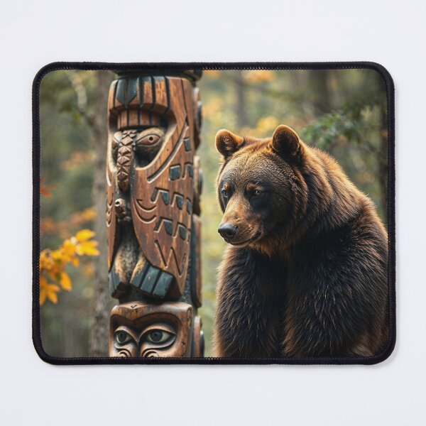 Item preview, Gentle Grizzly Bear by Totem Pole designed and sold by Skye Ryan-Evans.