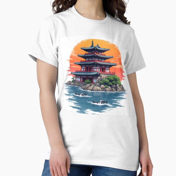 Vista previa del artículo con la obra «Casa de estilo chino en una isla de montaña», diseñado y vendido por KwangCB.