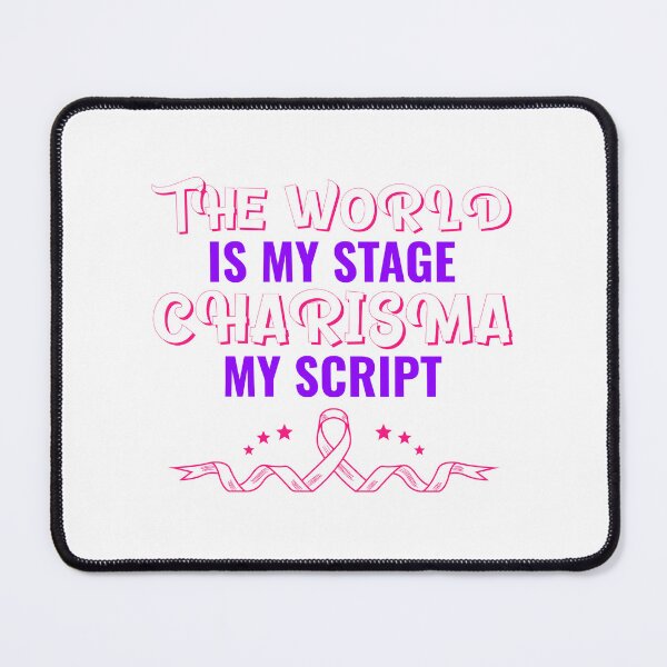 Item preview, The World Is My Stage, Charisma My Script Stoicism Charisma Self Improvement Psychology T-Shirt designed and sold by All About Merch.