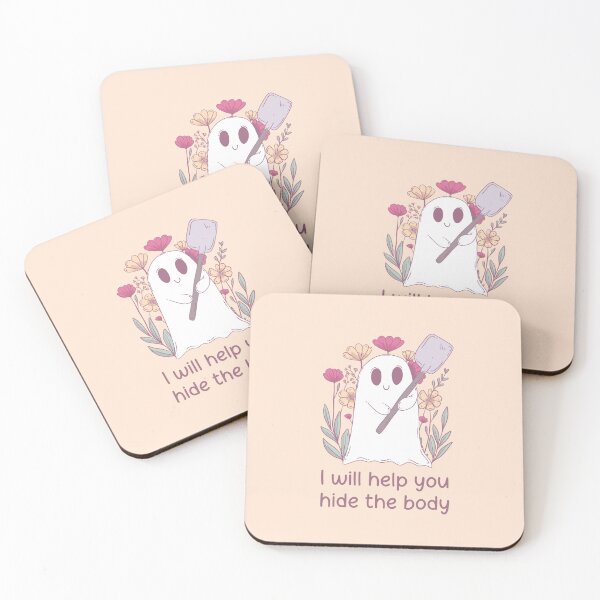 Item preview, Best Friends Vibes – Ghost Saying ‘I Will Help Hide the Body designed and sold by Jess.a.creates.