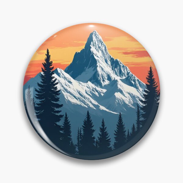 Item preview, Iceberg with trees and orange sky designed and sold by KwangCB.
