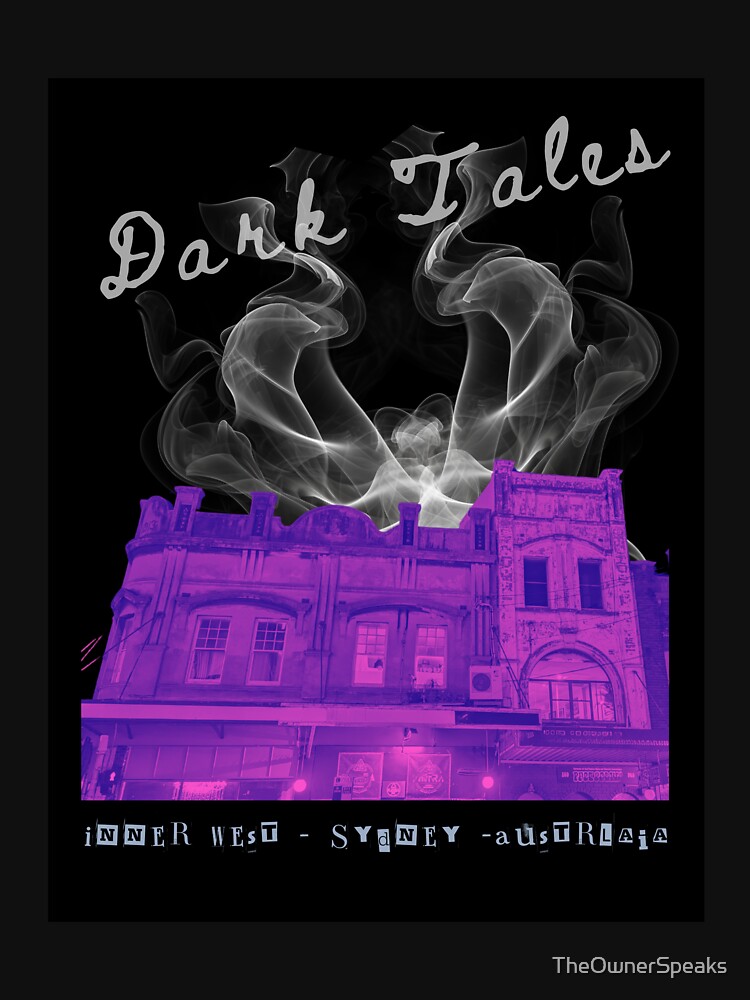 Thumbnail 3 of 3, Fitted T-Shirt, Dark Tales of Sydney's Inner West designed and sold by TheOwnerSpeaks.