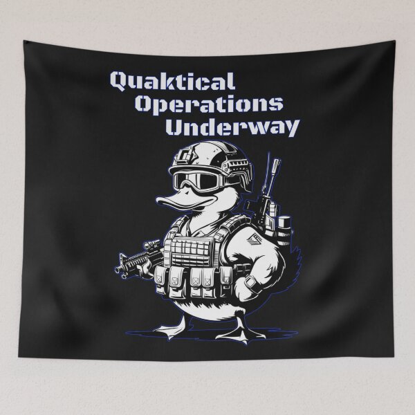 Item preview, Tactical duck graphic design designed and sold by JennyFinns.