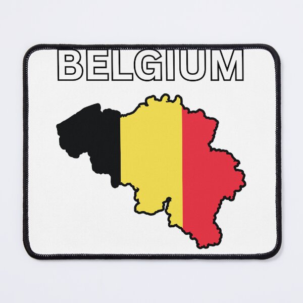 Item preview, Belgium flag map designed and sold by atomstartup.