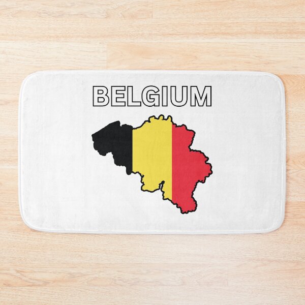 Item preview, Belgium flag map designed and sold by atomstartup.