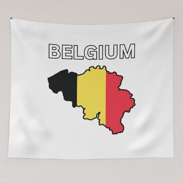 Item preview, Belgium flag map designed and sold by atomstartup.