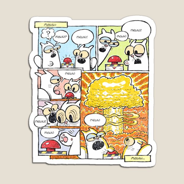 Item preview, Screamin' Kittehs "Meww" Comik: The Button designed and sold by furbawl.