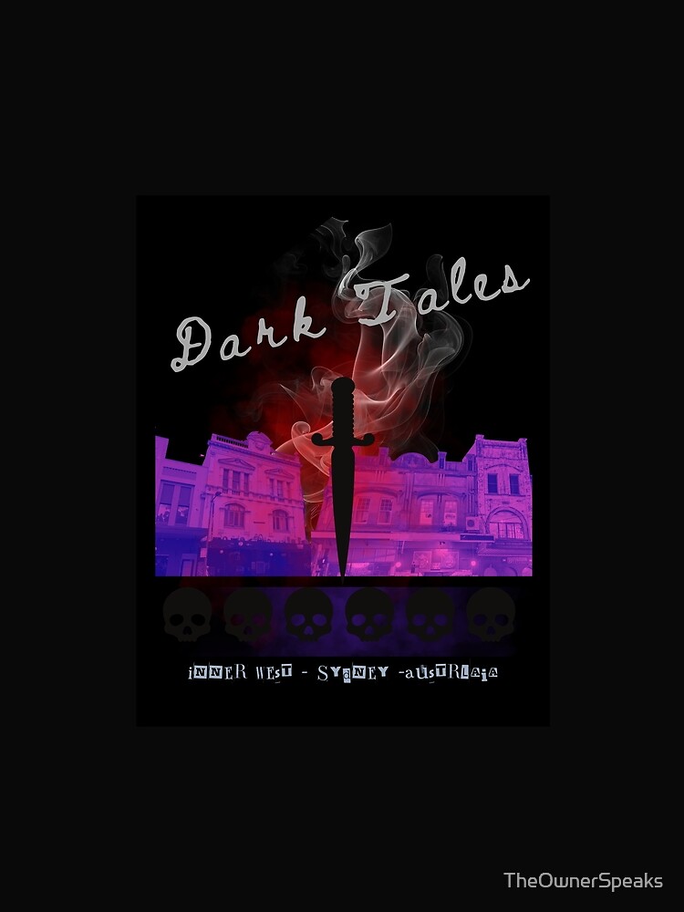 Thumbnail 5 of 5, Graphic T-Shirt, Dark Tales of Inner West Sydney Blood in the Street designed and sold by TheOwnerSpeaks.