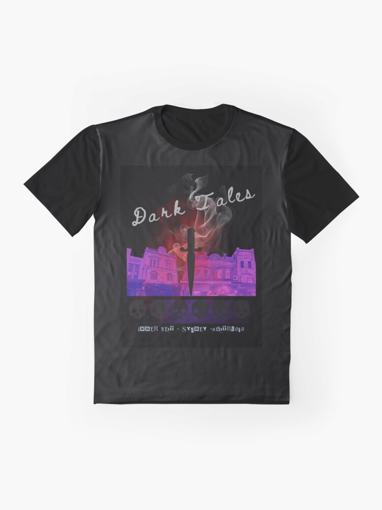 Thumbnail 4 of 5, Graphic T-Shirt, Dark Tales of Inner West Sydney Blood in the Street designed and sold by TheOwnerSpeaks.