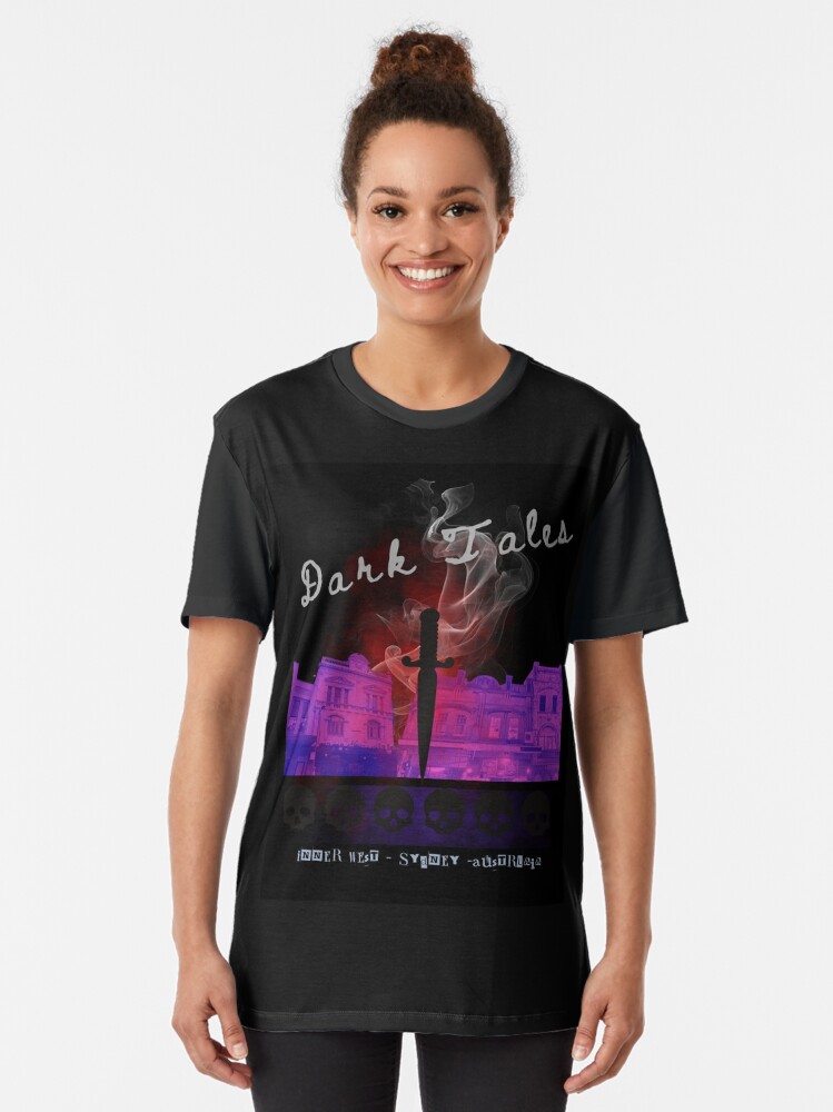 Thumbnail 2 of 5, Graphic T-Shirt, Dark Tales of Inner West Sydney Blood in the Street designed and sold by TheOwnerSpeaks.