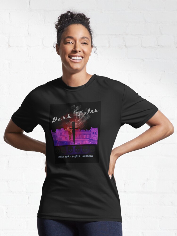 Thumbnail 6 of 7, Active T-Shirt, Dark Tales of Inner West Sydney Blood in the Street designed and sold by TheOwnerSpeaks.
