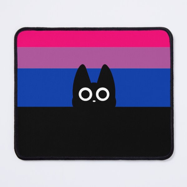 Item preview, black cat and bissexual flag designed and sold by Arteliberdade.