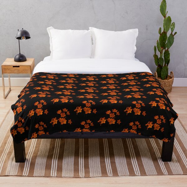 Item preview, Orange Flowers in a Dark Background  designed and sold by Shapeshifter797.