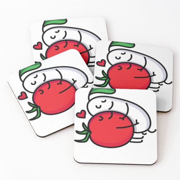 Item preview, Tomato and mozzarella couple designed and sold by baderalna.