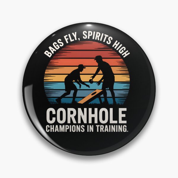 Item preview, Cornhole Champions in Training - Retro Sunset designed and sold by Taans-Creation.