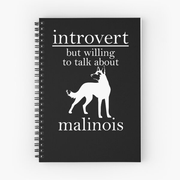 Item preview, Introvert But Willing To Talk About Malinois | NickerStickers®  on Redbubble designed and sold by NickerStickers.