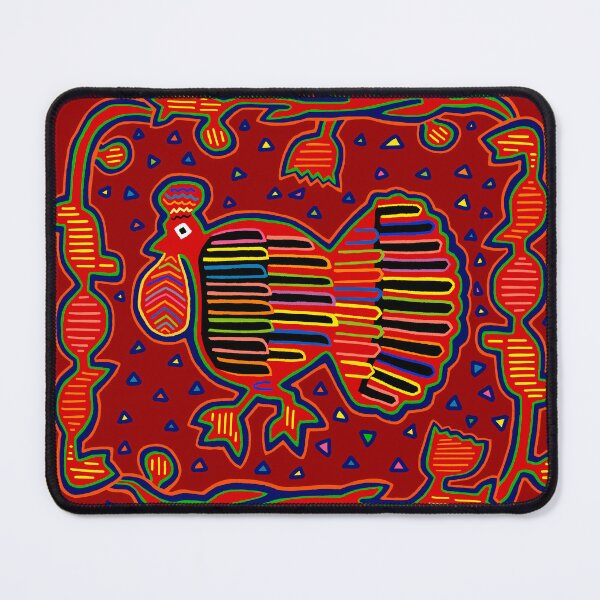 Item preview, Kuna Indian Pajaro - Red Orange Blue Green designed and sold by ESPRIT MYSTIQUE.
