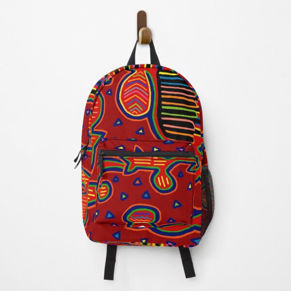 Item preview, Kuna Indian Pajaro - Red Orange Blue Green designed and sold by ESPRIT MYSTIQUE.
