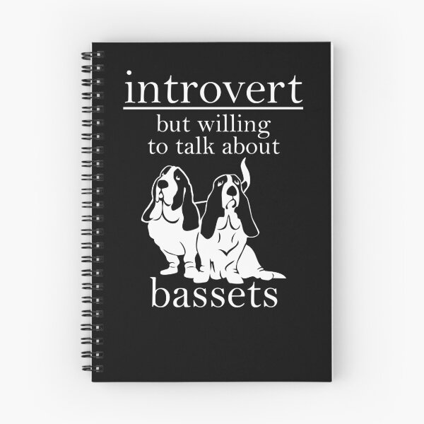 Item preview, Introvert But Willing To Talk About Basset Hounds | NickerStickers®  on Redbubble designed and sold by NickerStickers.
