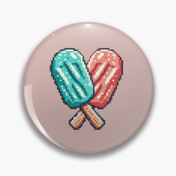 Item preview, Just Turquoise & Coral Pink Ice Cream Bars designed and sold by Fontible.