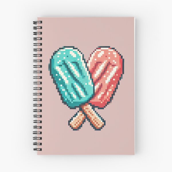 Item preview, Just Turquoise & Coral Pink Ice Cream Bars designed and sold by Fontible.
