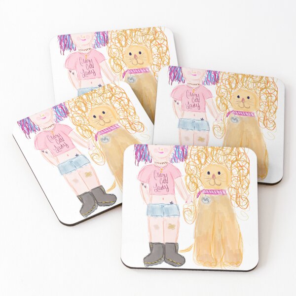 Item preview, “Reasonably Prudent Person”, Cat Lady with Lion designed and sold by TipperGoldkampDesign.