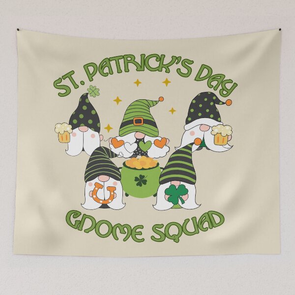 Item preview, St Patrick's Day Gnome Squad - Irish Bearded Clan designed and sold by FaeryNuff.
