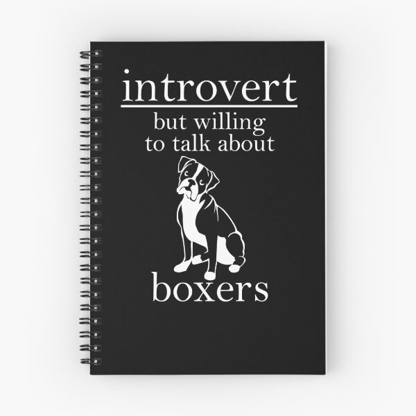 Item preview, Introvert But Willing To Talk About Boxers | NickerStickers®  on Redbubble designed and sold by NickerStickers.