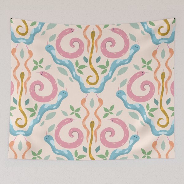 Item preview, Cute Snake Pattern Soft Colors designed and sold by ShannonSArtwork.