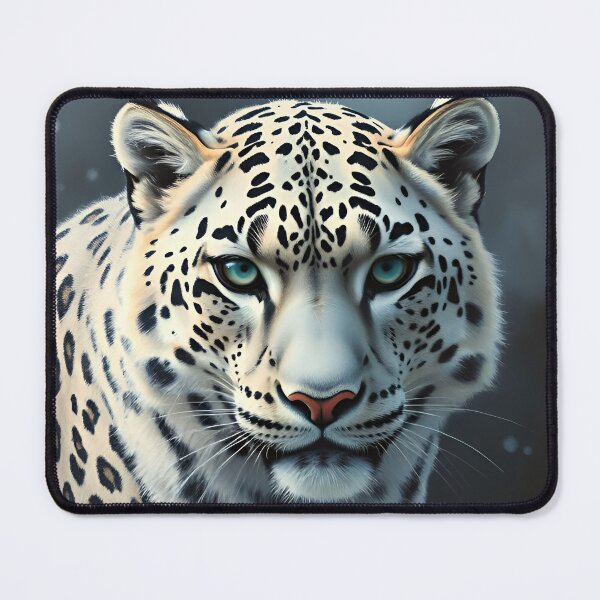 Item preview, Snow Leopard Oil Painting Style Nature Wildlife Conservation designed and sold by kakarikihill.