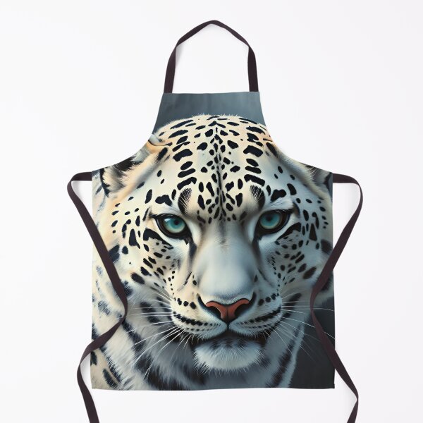 Item preview, Snow Leopard Oil Painting Style Nature Wildlife Conservation designed and sold by kakarikihill.