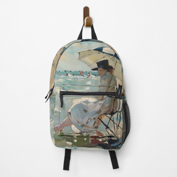 Item preview, Classic Impressionist Painting of a Woman Sitting by the Shore Under an Umbrella – Inspired by Edgar Degas designed and sold by CARRAANN.