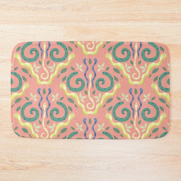Item preview, Cute Snake Pattern Pink Background designed and sold by ShannonSArtwork.
