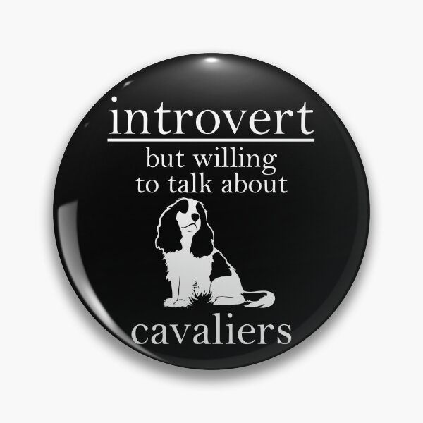 Item preview, Introvertido pero dispuesto a hablar de Cavaliers | NickerStickers® en Redbubble designed and sold by NickerStickers.
