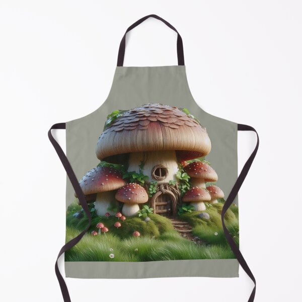 Item preview, Mushroom House in Magical Forest Bayou Fantasy Fairy Tale of Mystical Gnomes Elves   designed and sold by TheTimeTaxi.