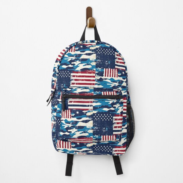 Item preview, Vintage American Flag Blue Camouflage Distressed designed and sold by CamouflageLab.