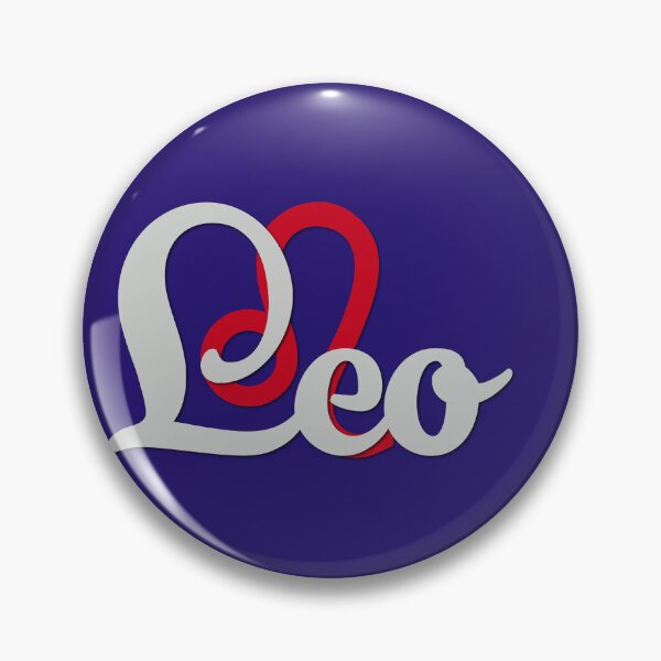 Item preview, Leo Fire - White Font dark blue designed and sold by LizzyPrittyArts.
