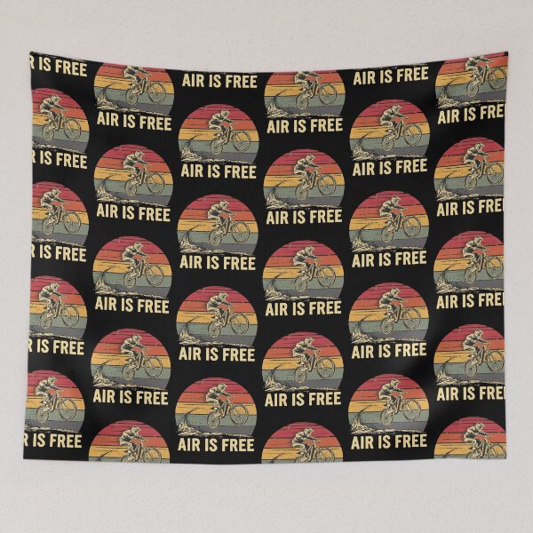 Item preview, Air Is Free - Retro Mountain Biking Adventure designed and sold by Taans-Creation.