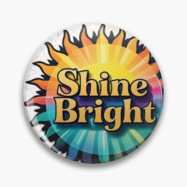 Item preview, Shine Bright Sticker, Motivational Sun Sticker, Positive Energy Vinyl Decal, Inspirational Quote Sticker designed and sold by InsightA.