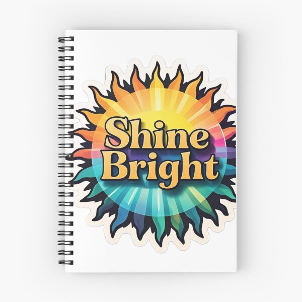 Item preview, Shine Bright Sticker, Motivational Sun Sticker, Positive Energy Vinyl Decal, Inspirational Quote Sticker designed and sold by InsightA.