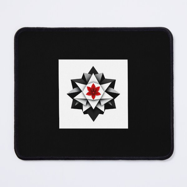 Item preview, Tesseract Origami Red Flower Vignni designed and sold by Shapeshifter797.
