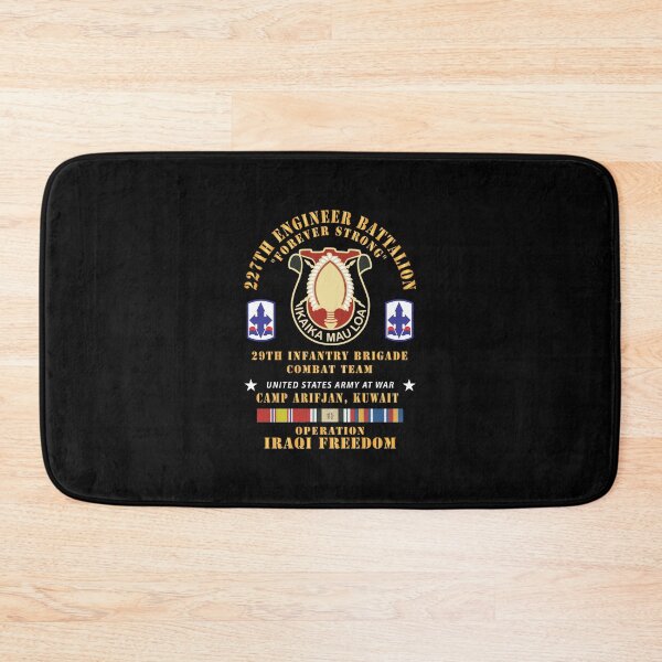 Item preview, 227th Engineer Battalion, 29th Infantry Brigade Combat Team - Camp Arifjan Kuwait - OIF w IRAQ SVC designed and sold by Military Insignia Products.