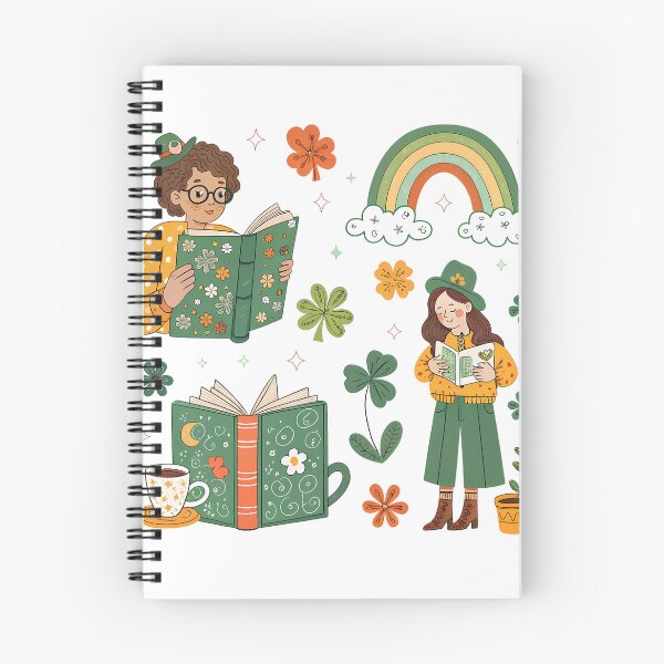 Item preview, A0713 Shamrock Journal – Irish-Themed Notebook for Writing, Sketching & Gifting designed and sold by angieart68.